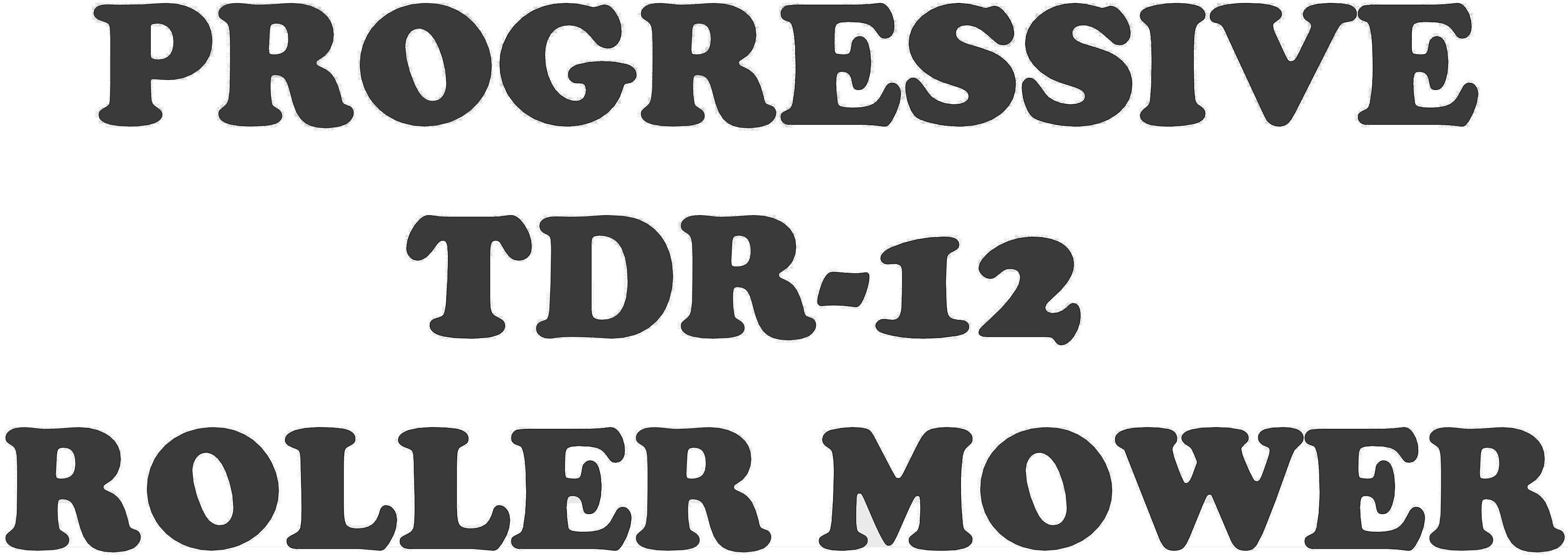 209126 - TDR-12 ROLLER MOWER DECAL : 